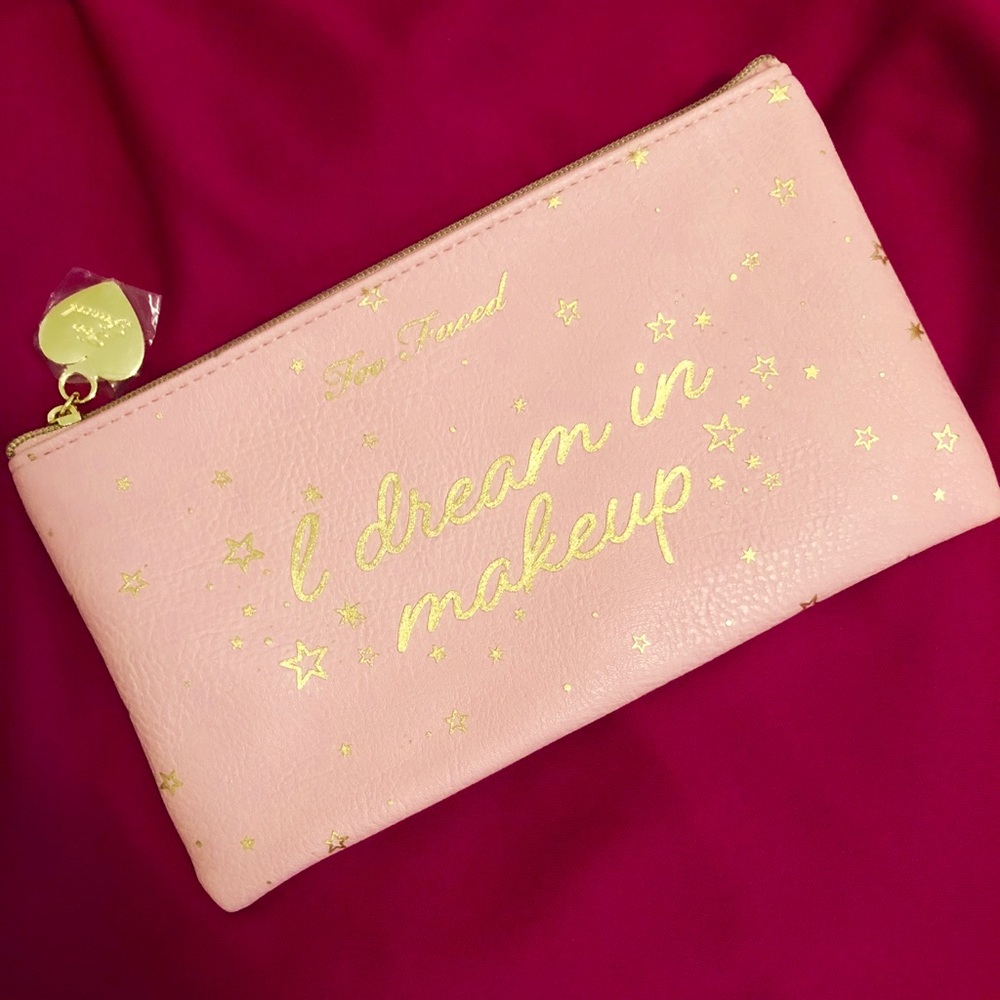 NEW limited edition too faced large makeup bag